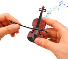 World'S Tiniest Violin with Sound Playable Miniature Violin Original Sad Music P picture