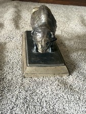 Antique Bison Buffalo Pan American? Paperweight picture