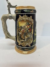 Rare vintage GERZ Pewter Beer Stein W. Germany 1950 picture