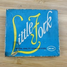 Vtg Little Fork Set of 12 Mini Cocktail/Hors D'oeuvre Forks Stainless Steel picture