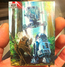 Topps 2024 Star Wars Galaxy Wicket and R2-D2 #49 Refractor Hugh Fleming picture