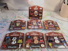 Disney 2 Different Magnetic Pin Sets 4 Set Of Park Pals & 3 Sets Of Pets Outfits picture