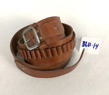 Brown Leather Gunbelt with Cartridge Loops - Western, Reenactment, Sporting Use picture