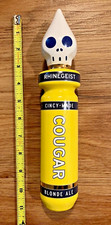 Rhinegeist Beer Tap Handle Knob Keg Draft Bar Top Brewing Cougar Yellow Blonde picture