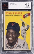 1954 TOPPS #90 WILLIE MAYS BVG 4.5 picture