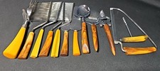 12 Vintage Bakelite Handle Kitchen Utensils Great Colors picture