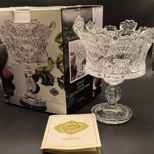  NEW Godinger Shannon Crystal Royalty Footed Candy Bowl 5 6