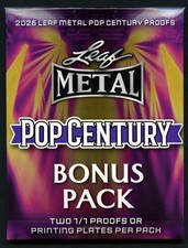 2026 Leaf Metal Pop Century Bonus Pack with TWO 1/1 Proofs Factory Sealed picture