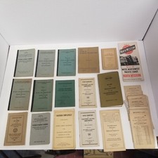 Vintage 1920-40s Illinois Railroad Regulations & Telegraphers Booklet Lot of 15+ picture