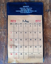 Vintage Deifel's Bakersfield CA 1972 Advertising Automotive Paint Shop Calendar picture