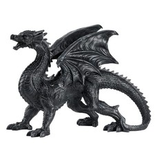 HEINBOW 19.2'' Long Gothic Medieval Guardian Winged Dragon Statue picture