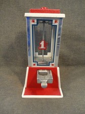 Vintage DEAN 1 Cent Penny Arcade Red Candy Gumball Machine - Works picture