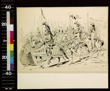 Photo:1889 Knights in Armor Battle Illustration Daniel Carter Beard picture