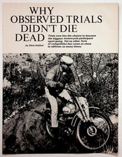 1973 CYCLE GUIDE Observed Trials Motorcycle Article Chris Ostlind Vintage Moto picture