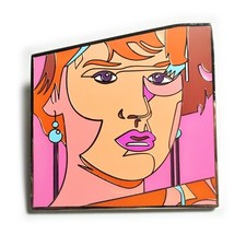 PRETTY IN PINK Molly Ringwald 80's Movie Hat Jacket Tie Tack Lapel Pin picture