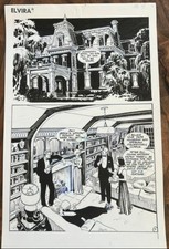 Dan Spiegle - ELVIRA, MISTRESS OF DARKNESS #2 Original DC Horror Comic Page - 4 picture
