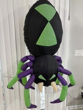 Self-Inflatable Hanging 5’ Long Halloween Spider With 1 Cord By Air Flowz Tested picture