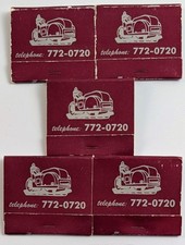 Vintage Central Asphalt Co Mt Pleasant Michigan Full Matchbooks Lot of 5 Matches picture
