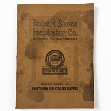 Antique 1912 Robert Essex Poultry Incubator Co Trade Catalog w/ Company Letter picture