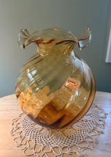 Alessandro Coppola Hand-Blown Amber Glass Vase picture