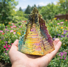 100g Rare Aura Rainbow Titanium Bismuth Quartz Natural Mineral Specimen Crystal picture