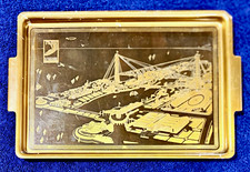 Vintage 1933 Chicago Worlds Fair Souvenir Tray Century Of Progress Sky Ride Art picture