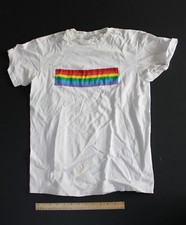 Original Gay LGBTQ Lesbian Pride Rainbow T-Shirt Hanes Beefy T Size M  picture