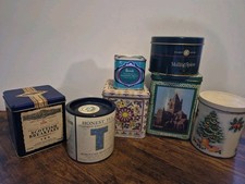 Vintage  Tea Tin Lot Of 7 picture