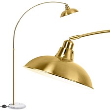 FILIYANO Gold Brass Arc Floor Lamp Mid Century Modern picture