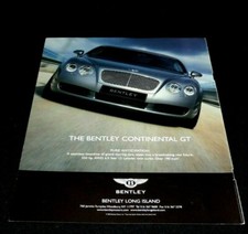 BENTLEY CONTINENTAL GT- ADVERTISEMENT 2003 -COMING SOON PURE ANTICIPATION picture