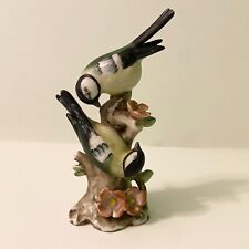 Vintage 1950s Goebel Great Tit Bird Figurine Two Birds 4.5 Inch Tall Germany picture