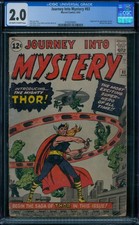 Journey Into Mystery 83  CGC 2.0  1st Thor ow/w pages picture
