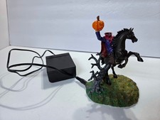 Vintage DEPT. 56 Village HEADLESS HORSEMAN 4020240 Halloween Lights Up ~ No Box picture