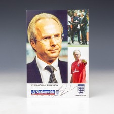 Sven Goran Eriksson - England Football Manager - Signed Photograph Autograph picture