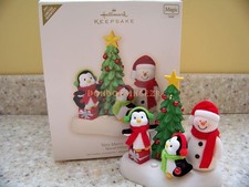 Hallmark 2007 Very Merry Trio Snowman Magic Limited Quantity Christmas Ornament picture