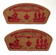 2 diff. 2017 FOS CSP patches ; Western Los Angeles County Council WLACC picture