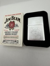 Vintage 1999 Jim Beam Whiskey Sour Mash Chrome Zippo Lighter New B5 picture