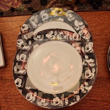 Disney Mickey Mouse and Goofy black white gray 10.5