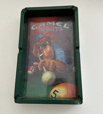 RJ Reynolds Vintage 1992 Camel Lights Joe Camel Pool Table Cigarette Ashtray picture