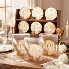 12 Pcs Baptism Favors Our Lady of Guadalupe Virgen De Guadalupe Acrylic Recuerdo picture