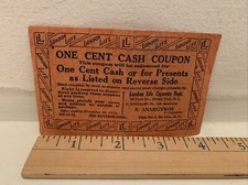 London Life Cigarettes Card 1914 Rare Lorillard NJ Jersey City S. Anargyros picture