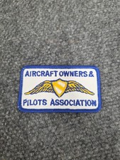 Rare 80s AOPA Aircraft Owners Pilots Association PATCH Vtg Sew On Logo 3” picture