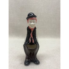 Vintage Ceramic Tramp Clown Figurine Pocket Ashtray Match Holder Hobo Kitsch 8.5 picture