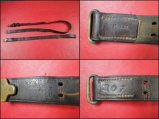 US WWI M1907 Leather Sling - Marked ROCK ISLAND / ARSENAL / 1907 T.C.C(SMA3605) picture