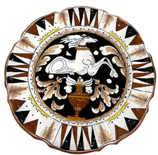 Italian Sienese Majolica plate by Martini Marisa-inspired by Siena cathedral-12