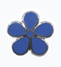 Forget Me Not Masonic Freemasons Lapel Pin - Large - Silver LP 167 picture