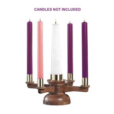 Wood Tabletop Advent Wreath Candle Holder, 5