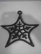 Vintage DANSK Danish Modern Cast Iron Star Trivet New in original packaging picture