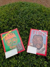 Biafra & Ojukwu cover Time Magazines- Jan 26, 1970 & Aug 23, 1968. Full Mags. picture