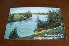 Rare Vintage Antique Postcard A1 Missisquoi River Greetings From Vermont 1905 picture